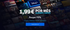 Disney+ com promoção de 1,99€ até 20 de Setembro: Uma Oferta Imperdível!